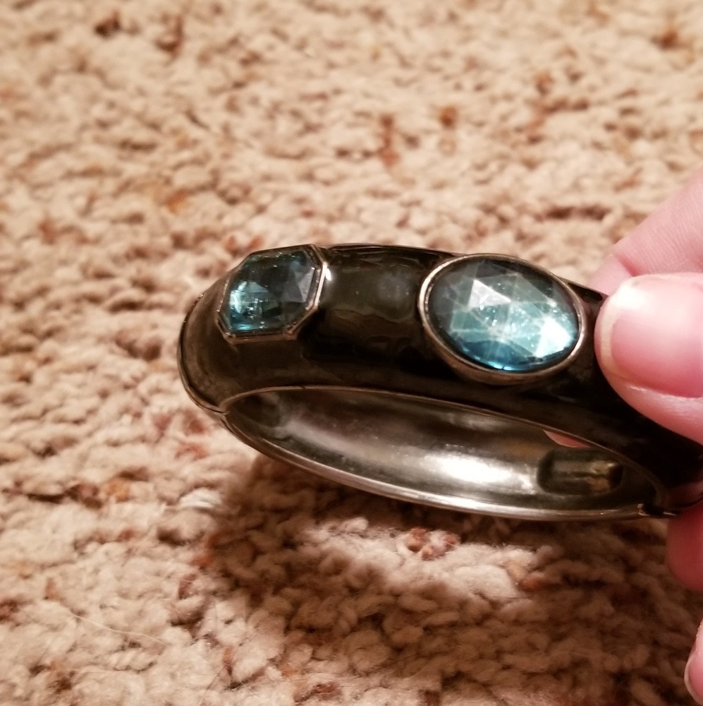 Black and green bangle
